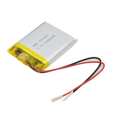 0.2C 3.7v 1200mah लिथियम आयन पॉलिमर बैटरी