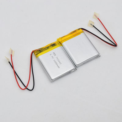 0.2C 3.7v 1200mah लिथियम आयन पॉलिमर बैटरी