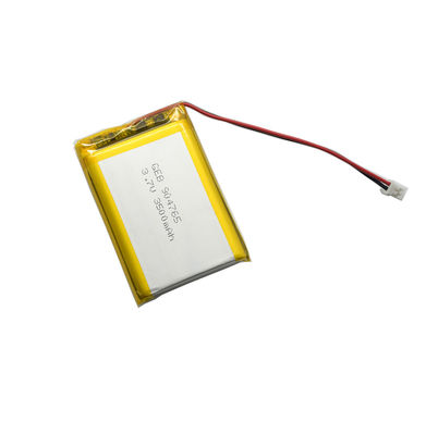 कनेक्टर के साथ रिचार्जेबल 904765 ली-पॉलिमर 3.7v 3500mAh लाइपो बैटरी