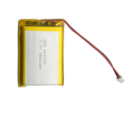 कनेक्टर के साथ रिचार्जेबल 904765 ली-पॉलिमर 3.7v 3500mAh लाइपो बैटरी