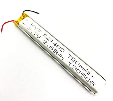 621485 601585 651485 3.7v (3.8v) 700mah लिथियम-आयन पॉलिमर बैटरी स्ट्रिप एलईडी लाइट्स के लिए