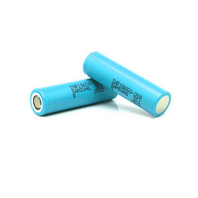 इलेक्ट्रिक साइकिलें 3.7V 2500mAh 20A 25R 18650 लिथियम आयन बैटरी 0.05kg