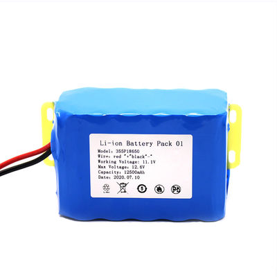 11.1v 12500mah कस्टम लिथियम आयन बैटरी पैक