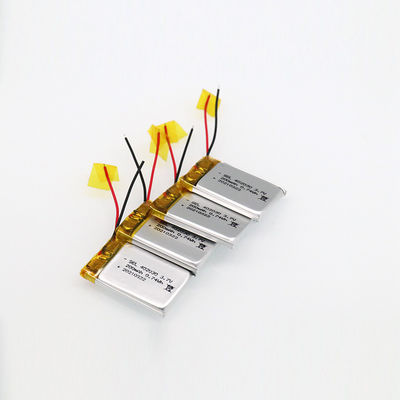 इलेक्ट्रिक मोटर के लिए ली-पॉलिमर रिचार्जेबल बैटरी 3.7v 200mAh