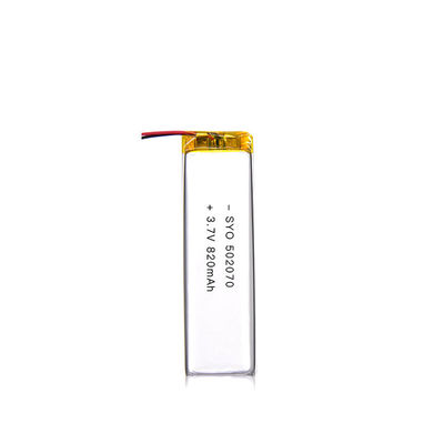 डीप साइकिल 602749 820mAh 3.7 वोल्ट लिथियम आयन पॉलिमर बैटरी