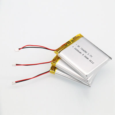 स्मार्ट पहनने योग्य चिकित्सा उपकरण के लिए पहुंच 3.7v 1600mah लिथियम आयन पॉलिमर बैटरी