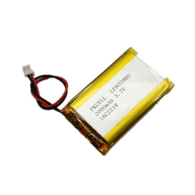 उल सीई के साथ 5 मिमी उच्च तापमान लिथियम आयन बैटरी 3.7 वी 200mah लाइपो बैटरी