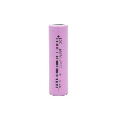 3C मैक्स 3.6v 2500mah 18650 लिथियम आयन बैटरी लिथियम बेलनाकार सेल